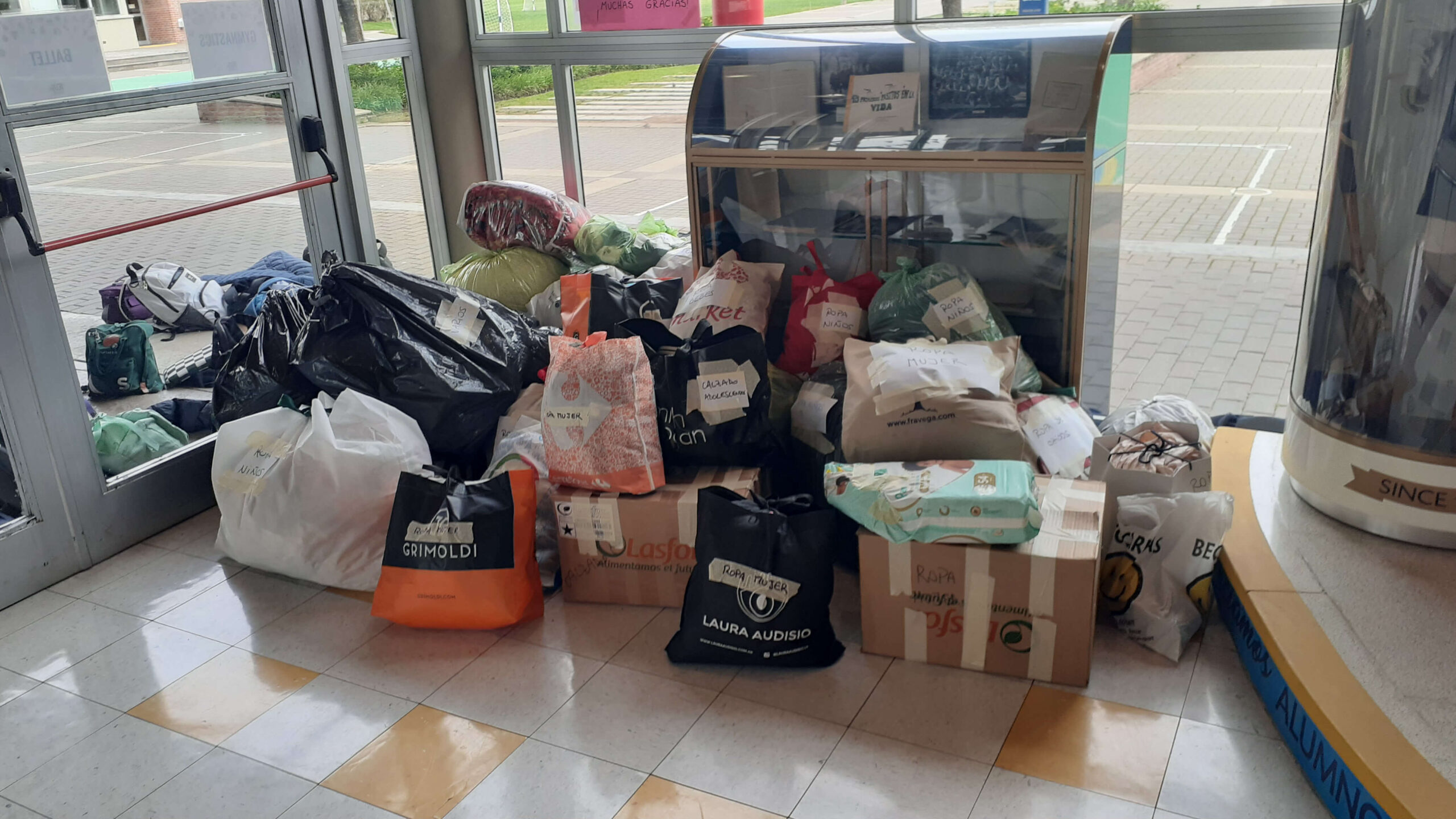 Donations affected by floods